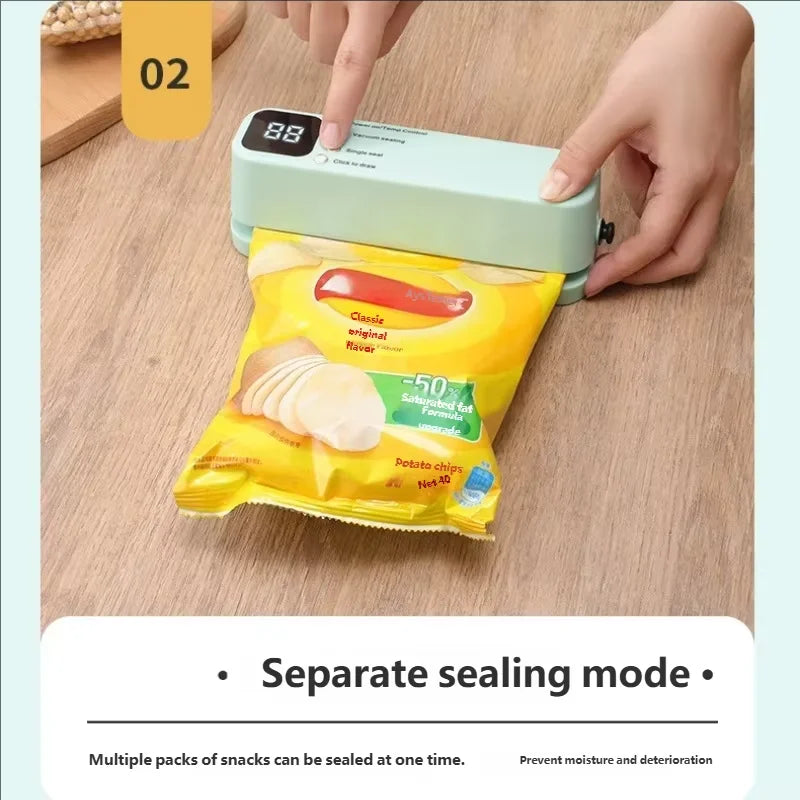 Vacuum Food Sealer – Portable Electric Freshness Keeper for Bags & Containers | CasaFlow