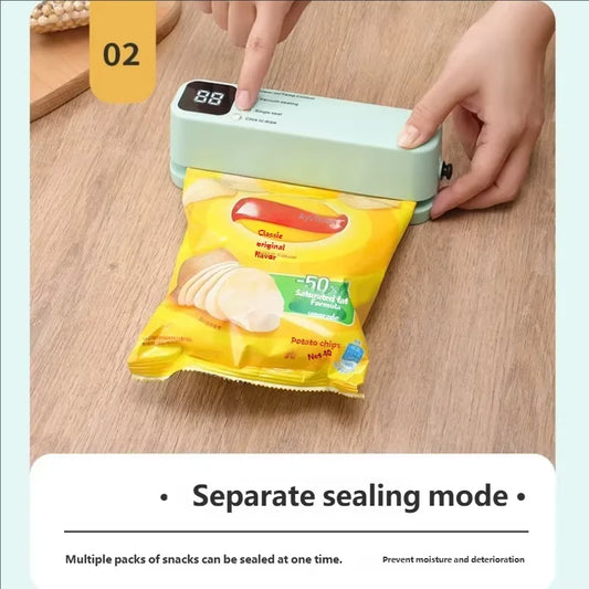 Vacuum Food Sealer – Portable Electric Freshness Keeper for Bags & Containers | CasaFlow