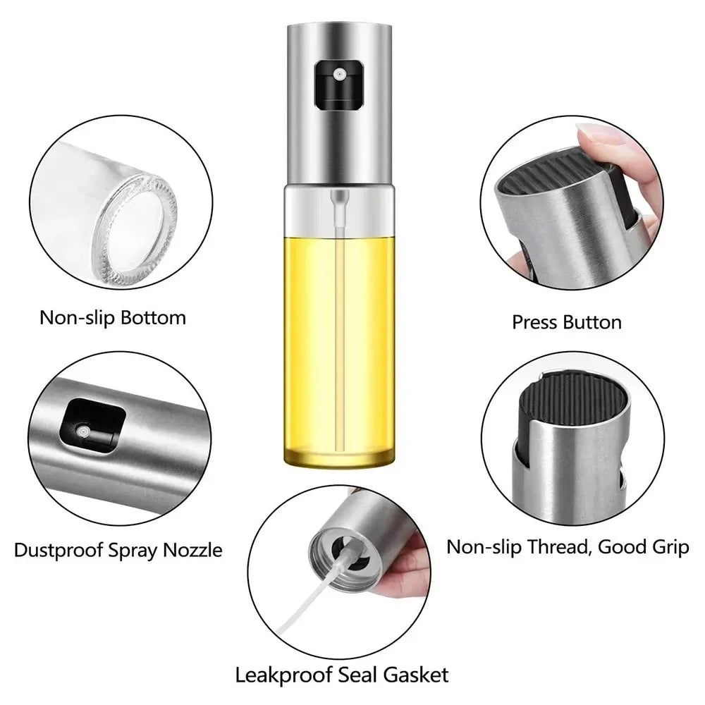 Oil Mister Spray Bottle – Refillable Olive Oil Sprayer for Air Fryer, Grill & Cooking | CasaFlow