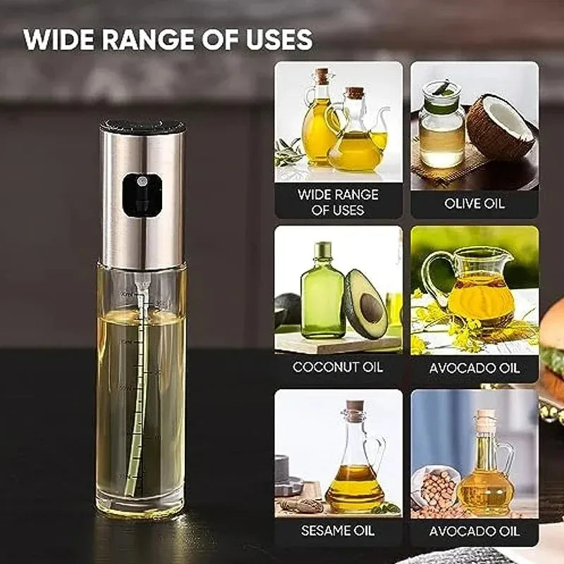 Oil Mister Spray Bottle – Refillable Olive Oil Sprayer for Air Fryer, Grill & Cooking | CasaFlow
