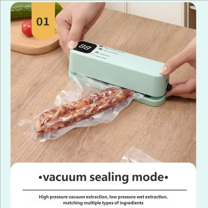 Vacuum Food Sealer – Portable Electric Freshness Keeper for Bags & Containers | CasaFlow